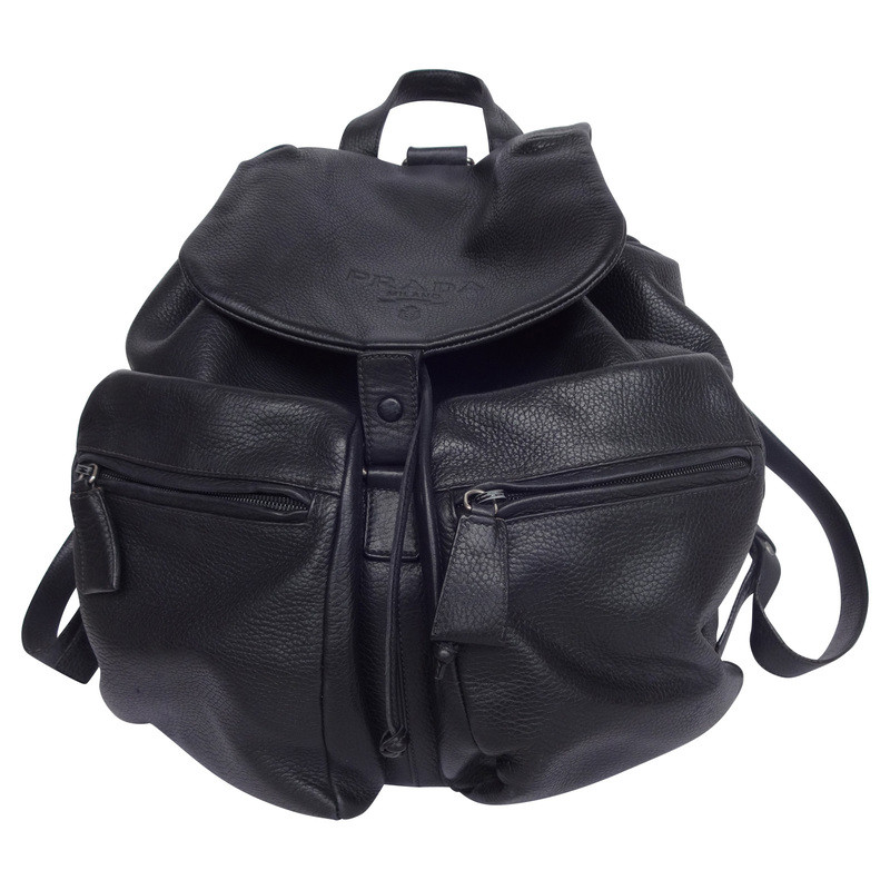 Prada Deer leather backpack bag - Buy Second hand Prada Deer leather ...