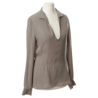Armani Silk blouse in stone grey