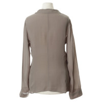 Armani Silk blouse in stone grey