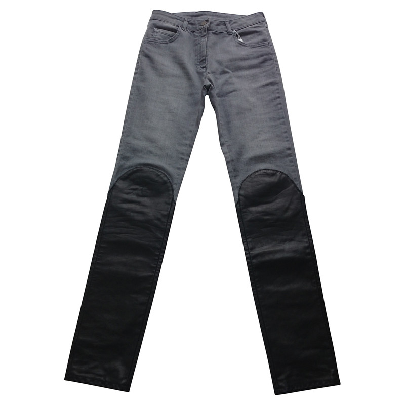 Maison Martin Margiela Jeans con cuoio 