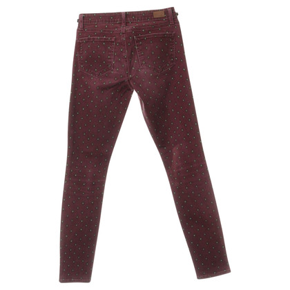 Paige Jeans Jeans "Verdugo Ultra Skinny" in Dunkelrot