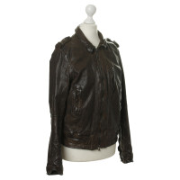 Neil Barrett Leather jacket in Brown