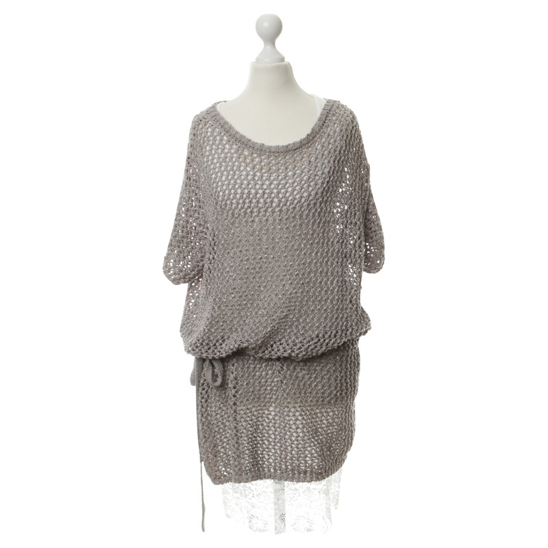 Patrizia Pepe Crochet dress with belt and dress