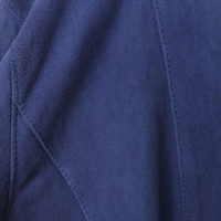Michael Kors Suede jacket in cobalt blue