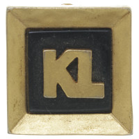 Karl Lagerfeld zwart-goud oorbellen 