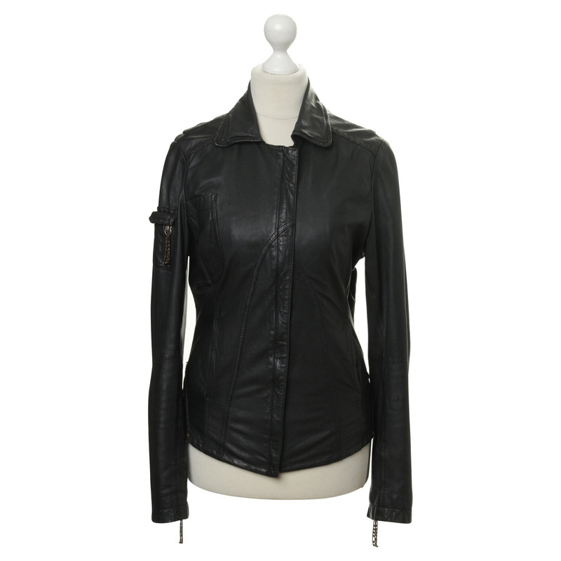 Max & Co Leather jacket with belt detail
