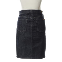 7 For All Mankind Jeans skirt in dark blue
