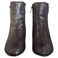 Barbara Bui  Python leather silver boots