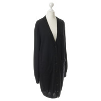 Hermès Manteau tricoté en noir