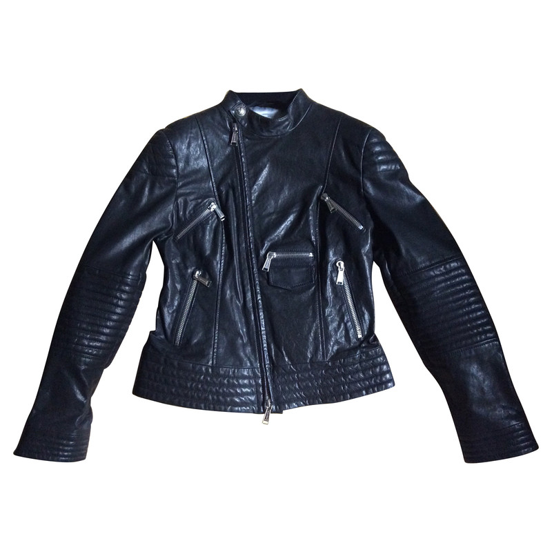 Philipp Plein Limited "stones" biker leather jacket