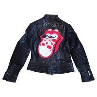 Philipp Plein Limited "stones" biker leather jacket