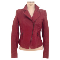 Laurèl Leather jacket in red