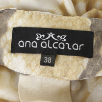 Ana Alcazar Silk dress with animal print
