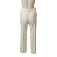 Chloé Pantalon en coton de couleur crème