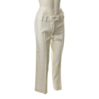 Chloé Pantaloni in cotone color crema