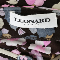 Leonard Robe en soie avec imprimé floral