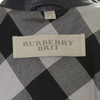 Burberry Blouson de cuir Burberry Brit en noir