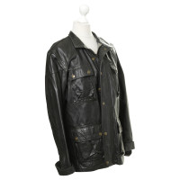 Belstaff Giacca in pelle con perforazione