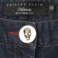 Philipp Plein Boyfriedjeans met schedel versieringen