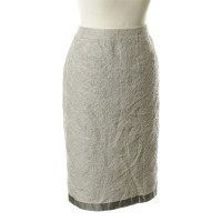 Windsor Silk skirt with gloss effects