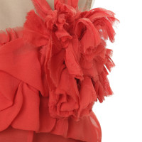 Lanvin For H&M Kleid in Rot mit Schmucksteinbesatz