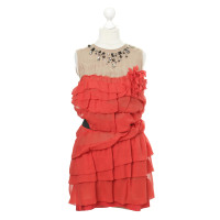 Lanvin For H&M Rode juweel verfraaid jurk