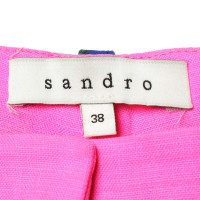 Sandro Shorts with print and neon-tie
