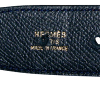 Hermès Ledergürtel in Rot und Schwarz 