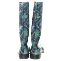 Burberry Rubber boots in blue and green