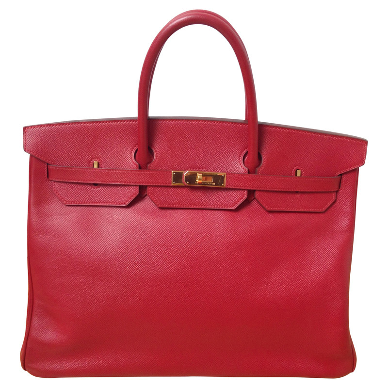 Hermès Birkin Bag 40 Leather in Red
