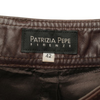 Patrizia Pepe 3/4-lengte lederen broek
