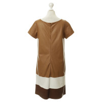 Schacky & Jones Leather dress with tri-color