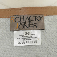 Schacky & Jones Manteau avec un aspect tressé et des franges