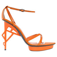 Jil Sander High Sandals in Orange 