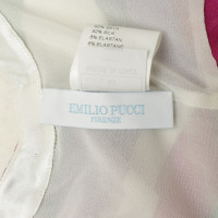Emilio Pucci Silk top with gemstones