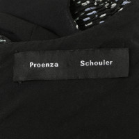 Proenza Schouler Patroon zijden jurk
