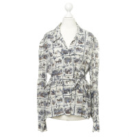 Hermès Zijde blouse met afdrukken