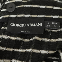 Giorgio Armani Broek met strepen en transparantie