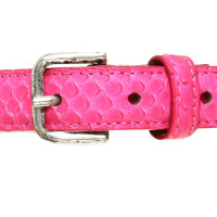 Fausto Colato Belts in neon pink 