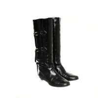 Jimmy Choo Patent leather boots with buckles