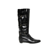 Jimmy Choo Patent leather boots with buckles