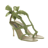 Alberta Ferretti Hoge hak sandaal in het groen