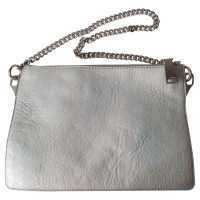 Jil Sander clutch silver leather