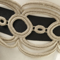 Maurizio Pecoraro  Fabric belts in black and beige