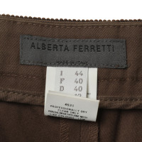 Alberta Ferretti Pantaloni con bordi di Grosgrain