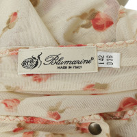 Blumarine Mesh vest met rose-print