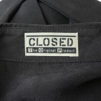 Closed Zijde blouse in antraciet