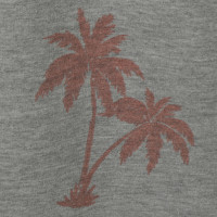 Juvia Casual broek in grijs met palmprint