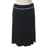 Etro Dark blue skirt with bright piping