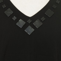 Luisa Cerano Black dress with jewel trim